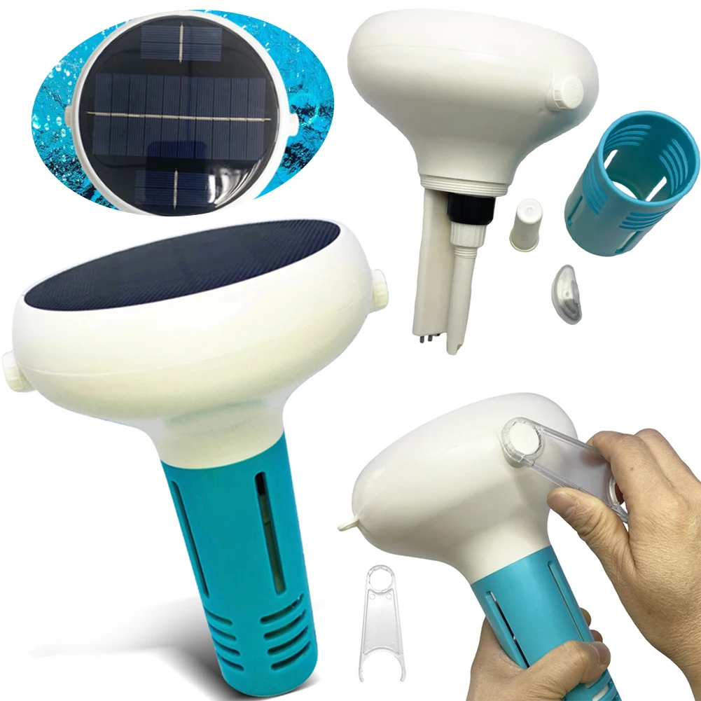 Intelligente Chloormeter 7 IN 1 PH/ORP/EC/TDS/Zout/Temp/CL Zonne-energie Zwembad Water Tester voor Zwembad