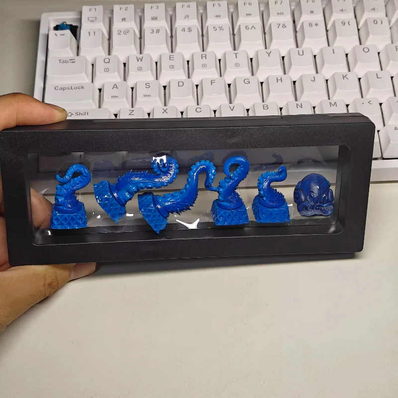 MiFuny Mutant Octopus Keycaps Niestandardowe nakładki na klawiaturę z żywicy 3D Ręcznie robione nakładki na klawisze do klawiatury mechanicznej Akcesoria Prezenty