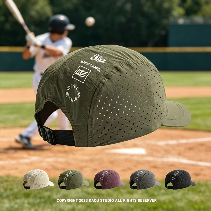 Short /Brim Quick-Drying Mesh Baseball Cap Breathable Lightweight UV Protection Sunshade for Men Women Couples Outdoor Hiking