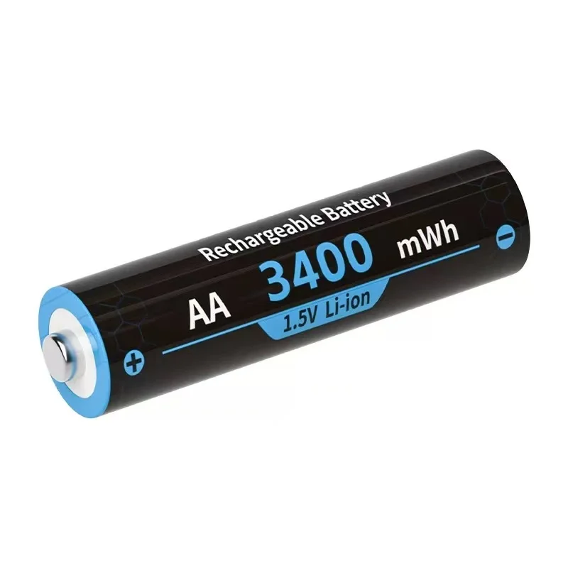 NEW 1.5V AA 3400mWh USB Type-C Rechargeable Lithium Battery for Hunting Camera Remote Control Mouse Smart Door Lock Microphone
