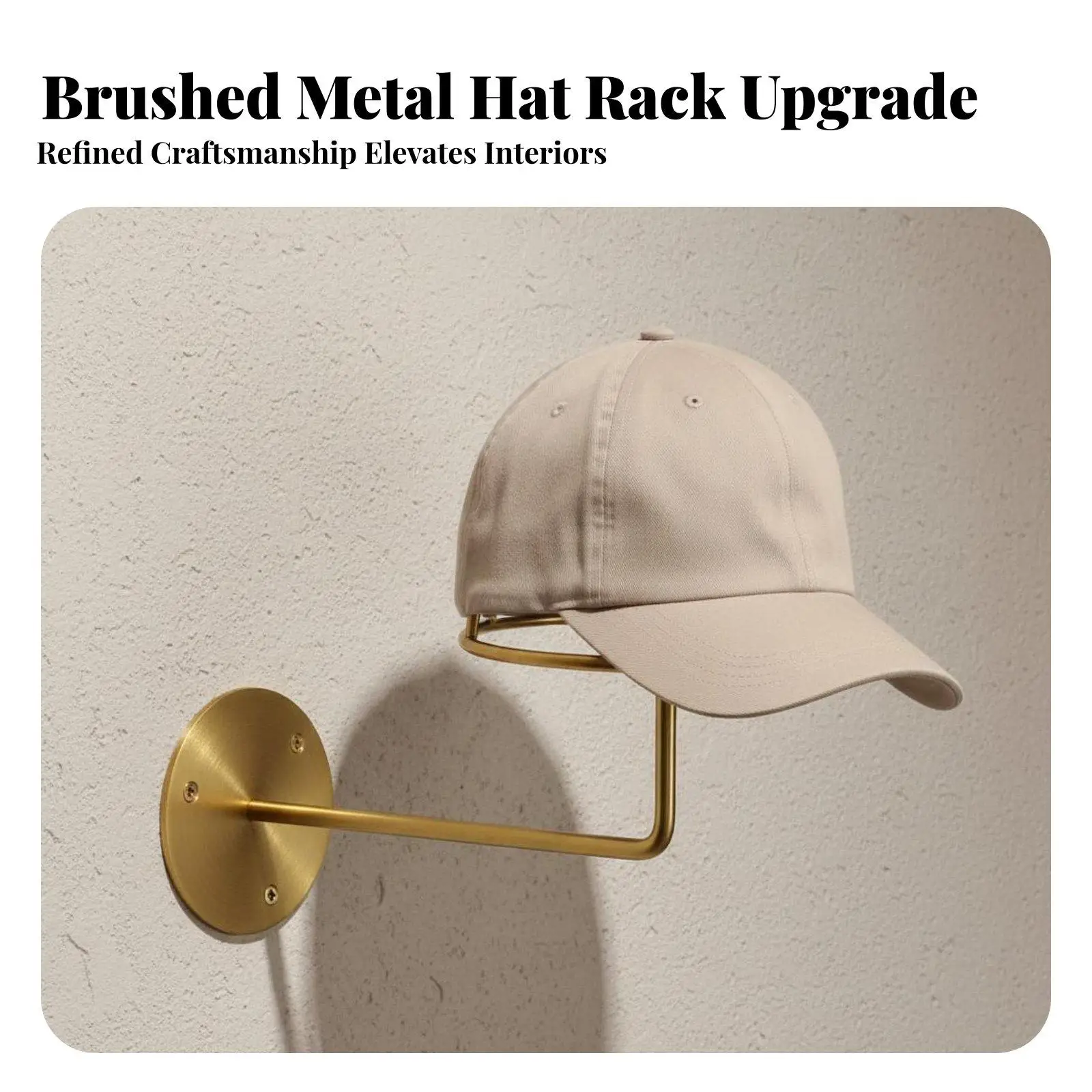 Wall Mounted Hat Holder Rustproof Wall Mount Hat Holder Space-Saving Dome Shaped Cap Display for Retail Store Owners, Boutique,