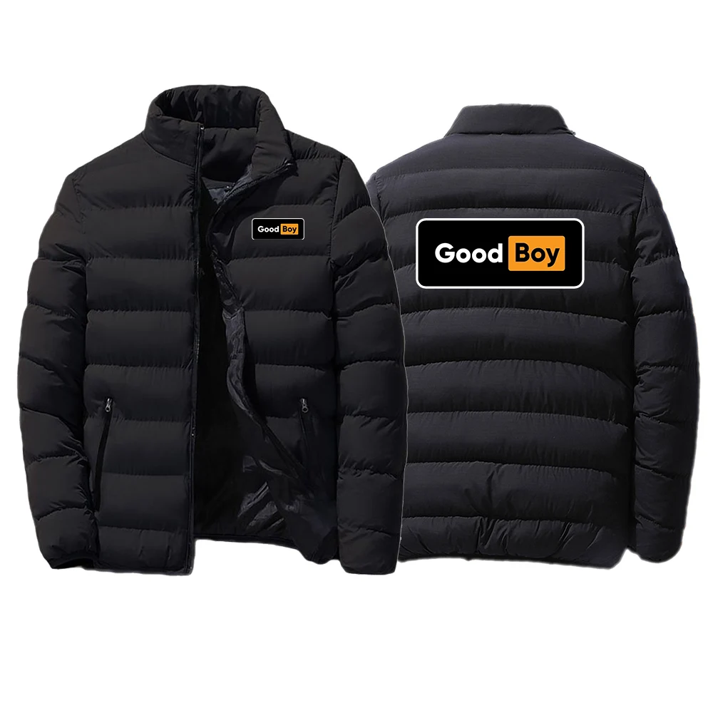 2025 Men's Autumn And Winter Thicken Stand Collar Hoodies Good Boy Logo Print Cold Resistant Mountaineering Clothing Jacket view 6