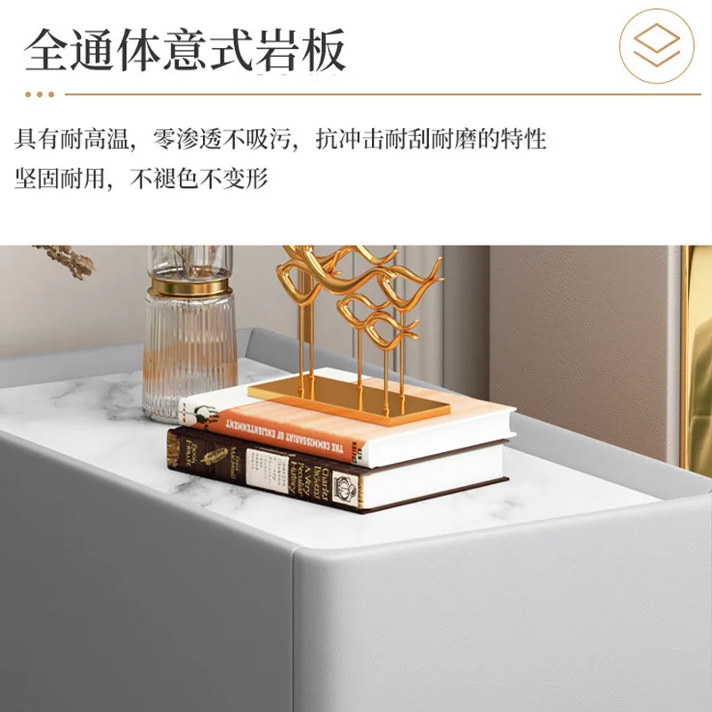 bedside table small ultra-narrow new all-solid wood smart hotel hotel bedside table storage