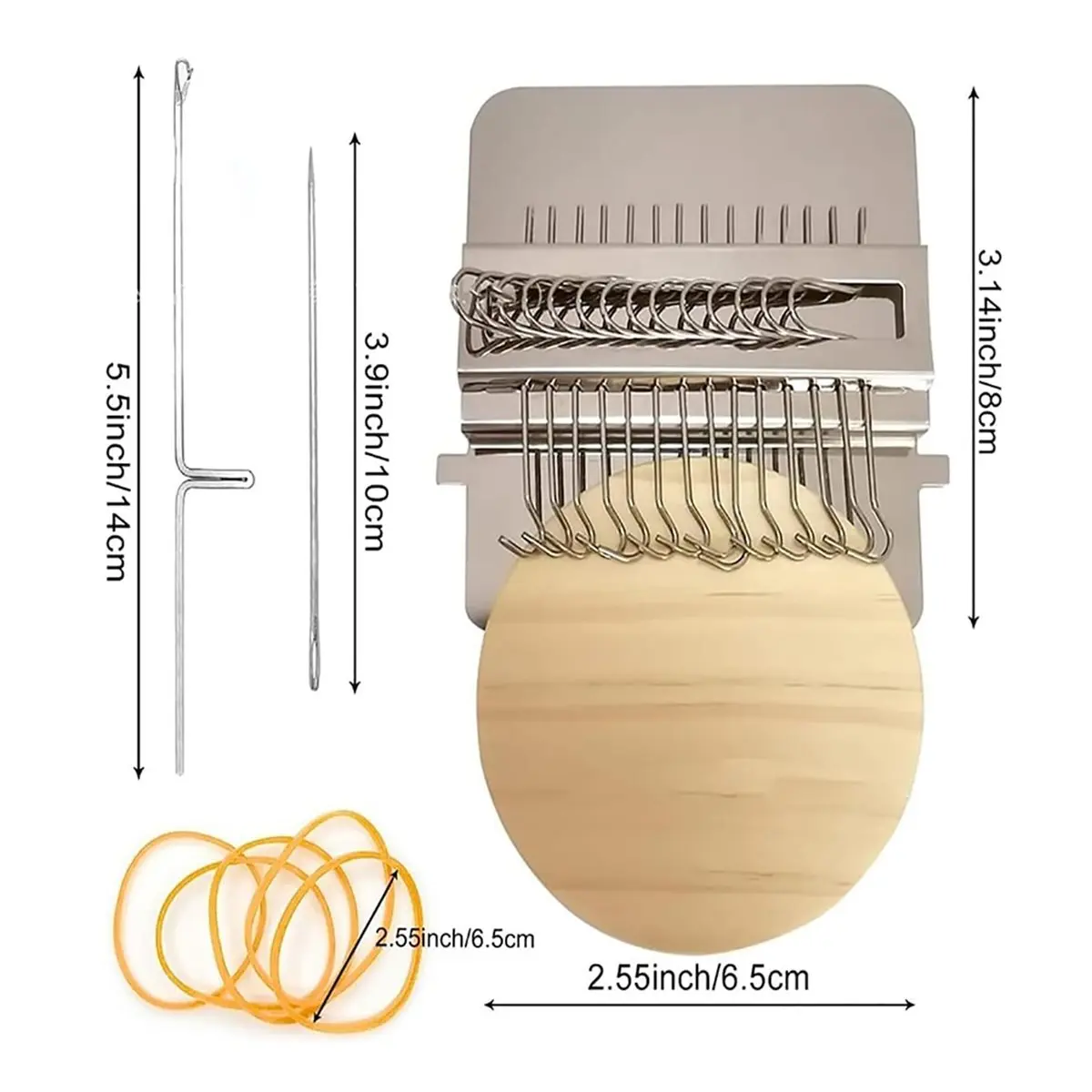 A89X KnitPatch PatchMaker Kit - 100 Colors Embroidery Thread for Mending & Weaving, Complete Sewing Craft Set