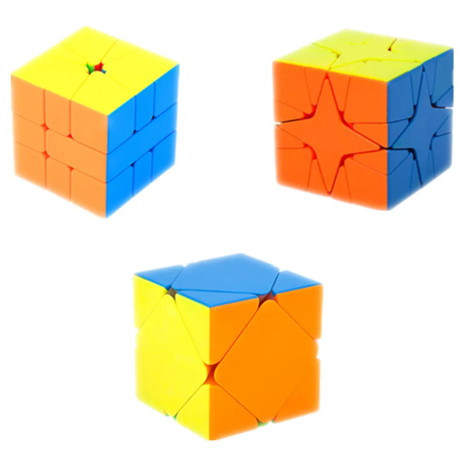 MoYu 3 PCS Set SQ1+Skew +Polaris Magic Cube Irregularly Change Professional Speed Cube 3x3x3 Puzzle Cubo Magico Toy Gifts