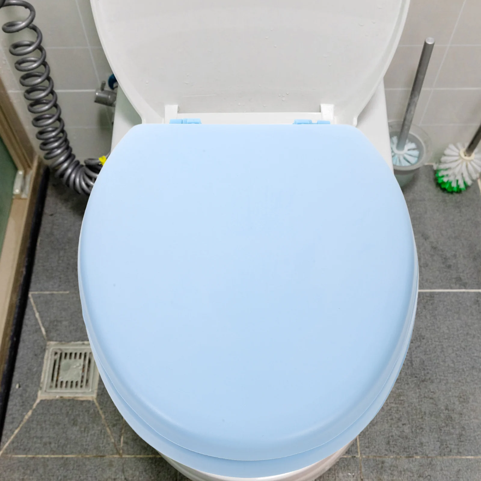

Foam Toilet Seat Soft Cushioned Thick Design Elongated Toilet Seat Replacement for Bathroom Comfort Bathroom Accessory