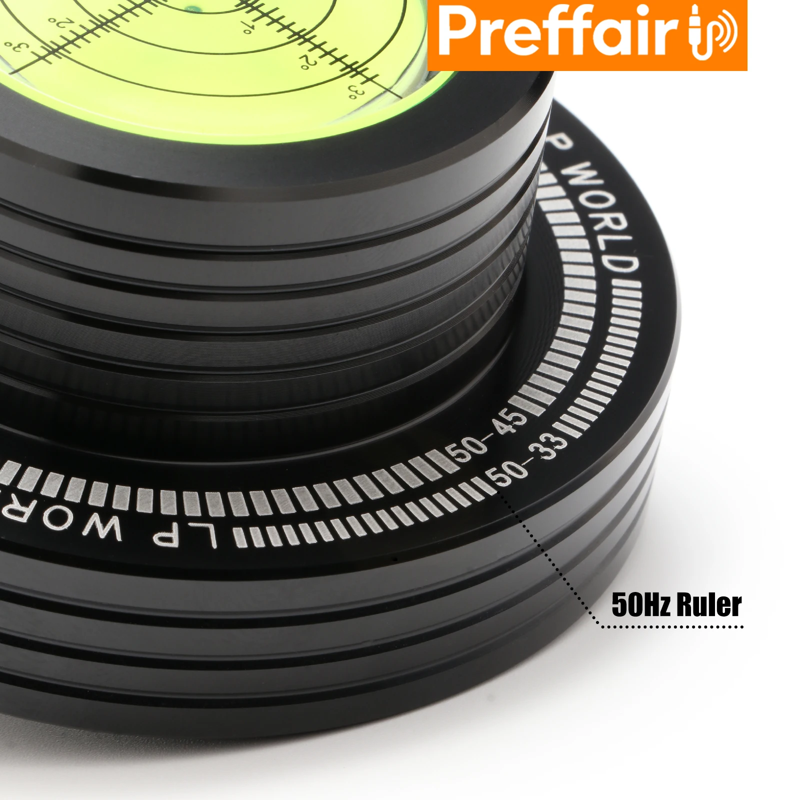 Preffair Universal 50Hz LP Vinyl Record Player Disc Turntable Stabilizer with Level Aluminum Alloy Weight Clamp Music Player