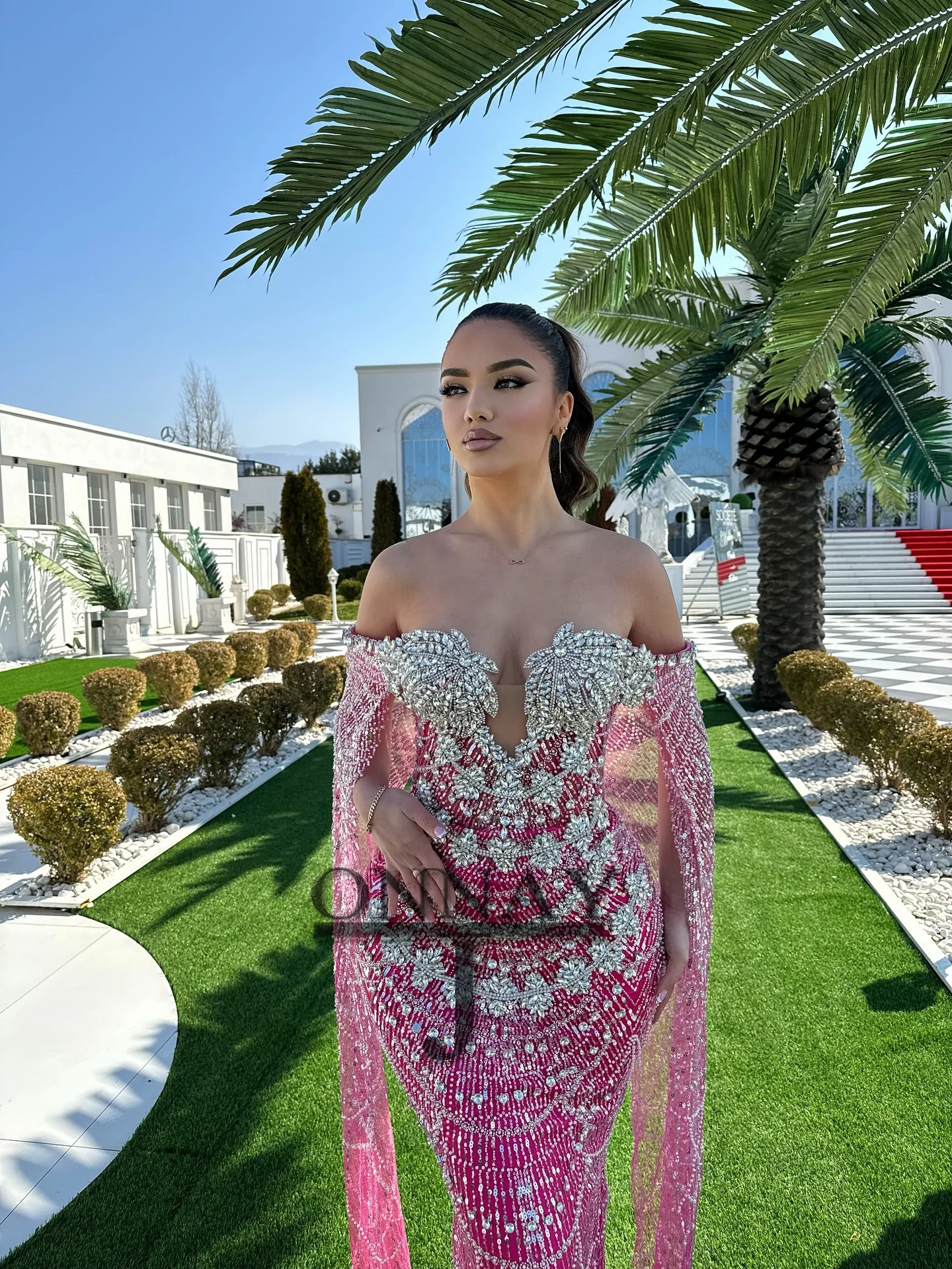Customized Luxurious Mermaid Prom Dresses Crystals Long Maxi Party Gown Saudi Arabric Gala Bespoke Pageant Vestidos De Fiesta image 4