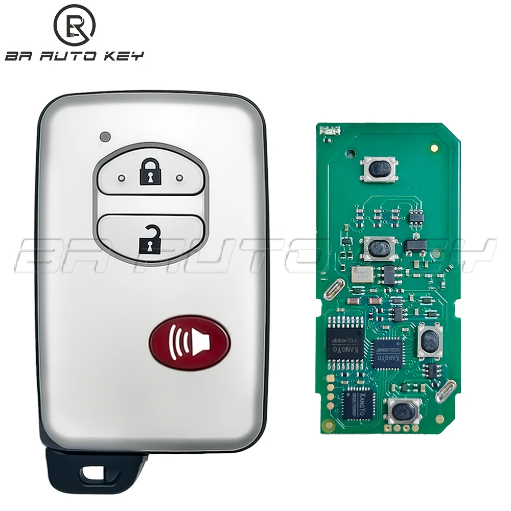 3buttons 433MHz Keyless Smart Remote Key Fob for Toyota Land Cruiser LC200 2009 2010 2011 2012 2013 2014 B53EA B77EA A433