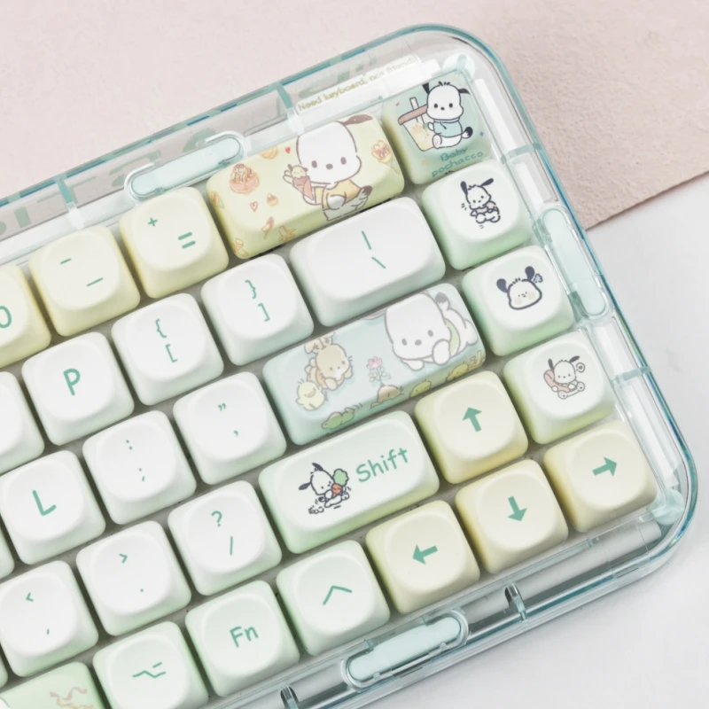 144คีย์ pachacco การ์ตูน keycaps อะนิเมะ MOA ความร้อนสูงแป้นพิมพ์กลไก keycaps คีย์บอร์ดอุปกรณ์เสริม