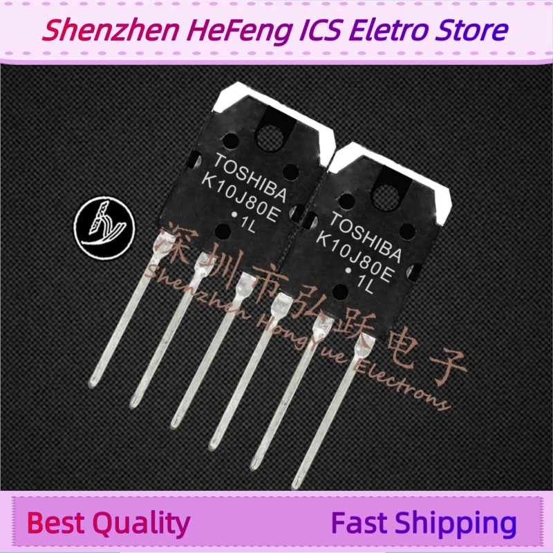 

10PCS -20PCS TK10J80E TO-3P 800V 10A Fast Shipping Quality Guarantee