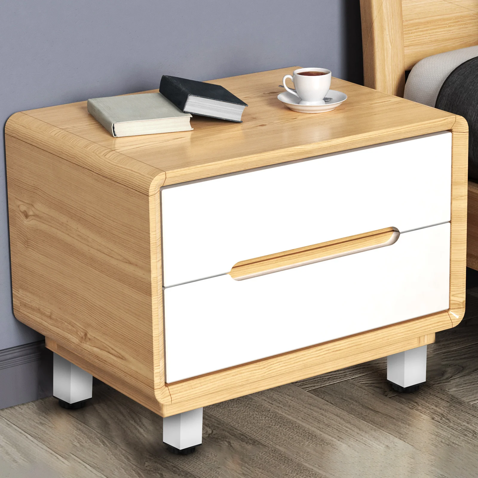 Pieds carrés en aluminium de 8CM, 4 pièces, pieds de meubles de nivellement réglables et robustes, antidérapants, robustes, Design moderne, étagère de Support Stable