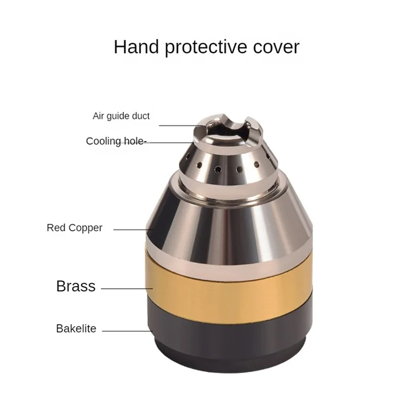 P80 Plasma Cutting Torch Accessories Cutting Nozzle Copper Protective Sleeve Welding Contact Cutter Cover White