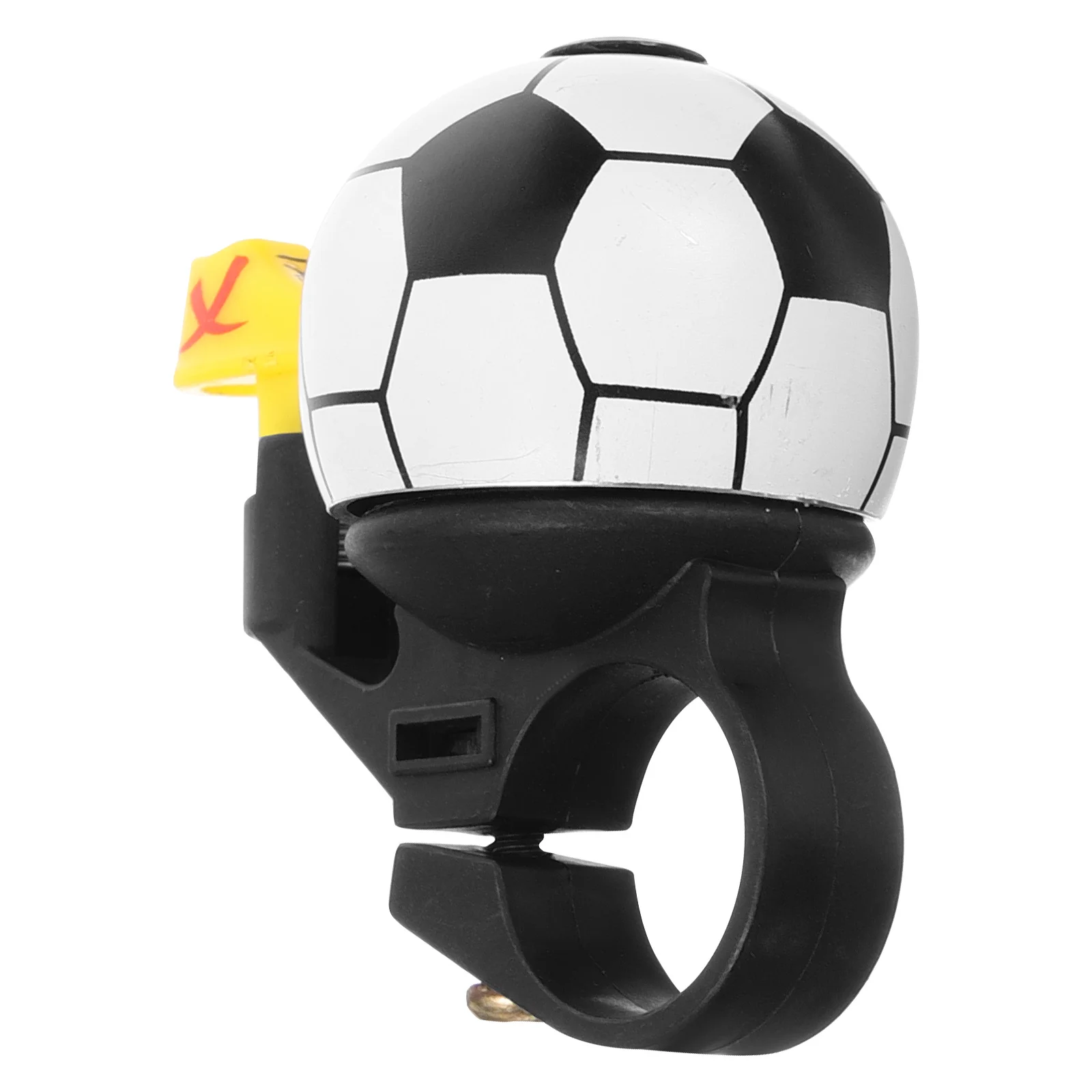 Soccer Ball Bike Bell Aluminum Alloy Loud Continuous Ringing Design Easy Install Multi-Function Bicycle Handlebar Bell