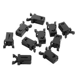 Plastic Black Small Catch Bin Lock Supplies Self-Locking Set Top Box Trash Can Buckles Repair Clip Switch Lock Door Lock