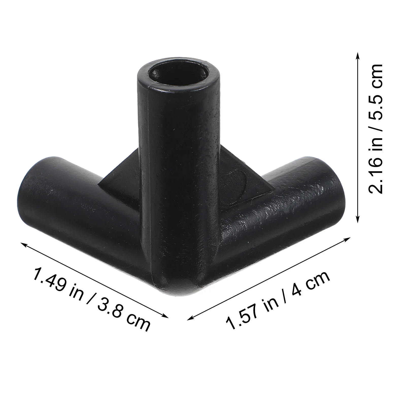 24 قطعة موصلات خيمة مادة البولي ايثيلين مقاومة عالية التأثير مقاومة للتآكل ملحقات المظلة إطارات خيمة ذاتية الصنع