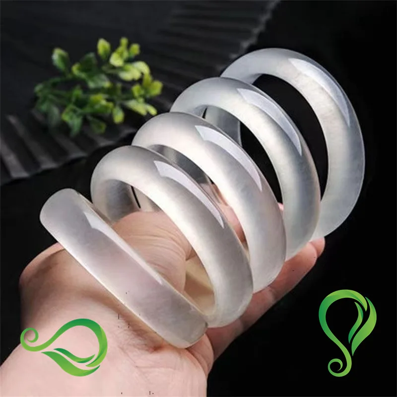 

Натуральный браслет из высококачественного белого лунного кварца с золотым отливом, светящийся в темноте, подарок премиум-класса