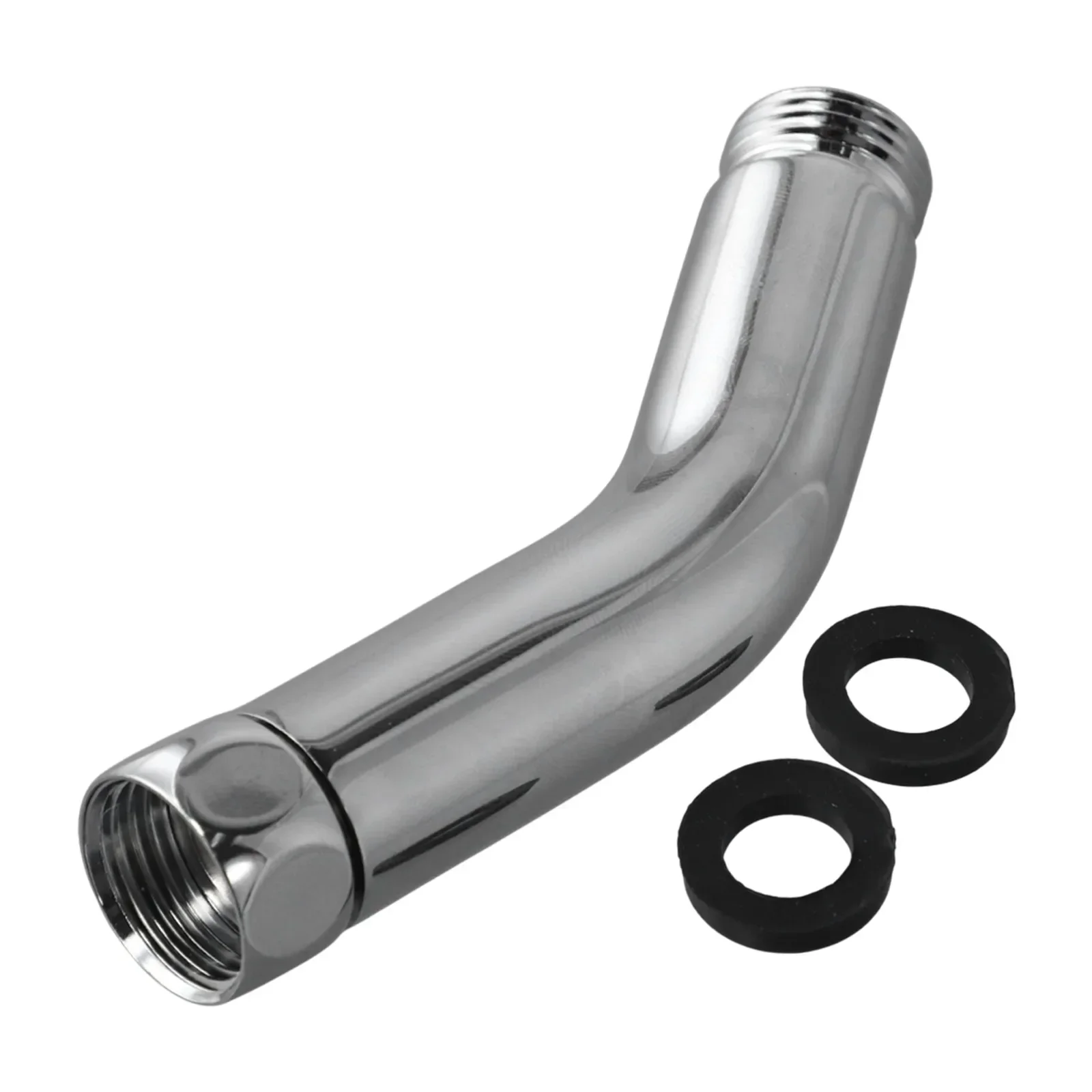 Compatible Shower Head Adapter For Home Bathroom Accessory Chrome Shower Connector Hassle-Free Setup Robust Ball Joints