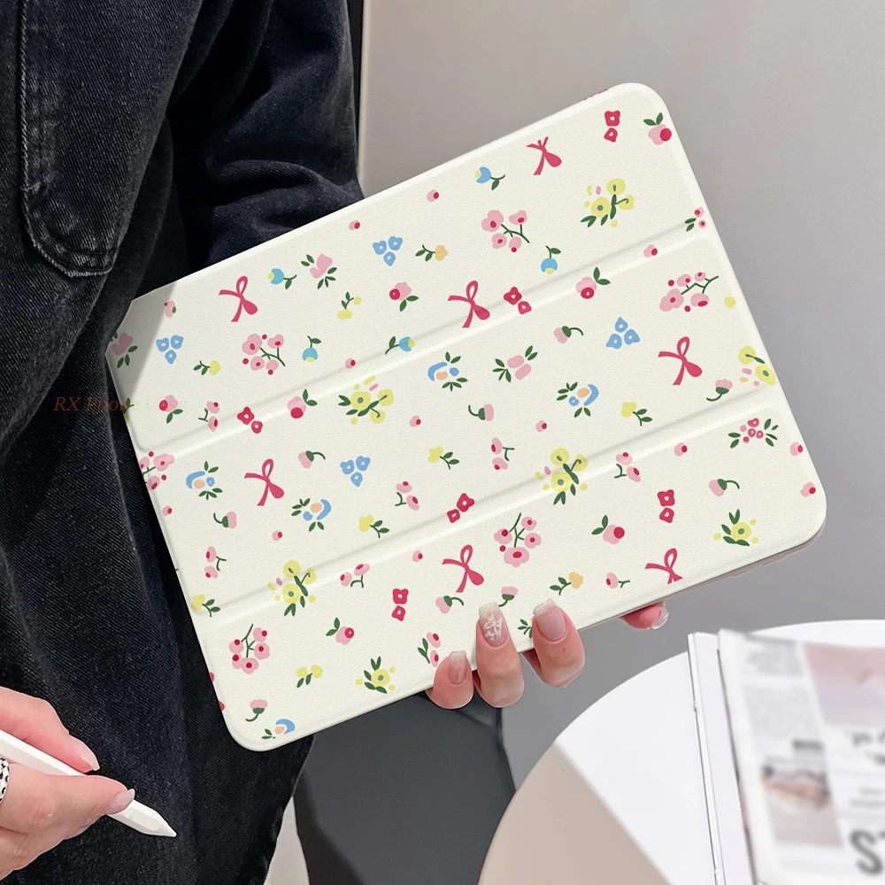 Red Bow Ribbon Tablet Case For Apple iPad Pro 11 Pro 13 Pro 12.9 10.5 Air 4 5 2 3 Mini 6 7 9.7