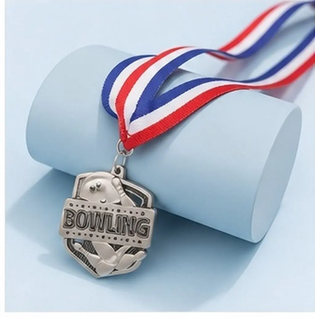 Funny Bowling Medal High Quality Zinc Alloy Creative Design Award Medal for Recognition Encouragement Parties Competitions