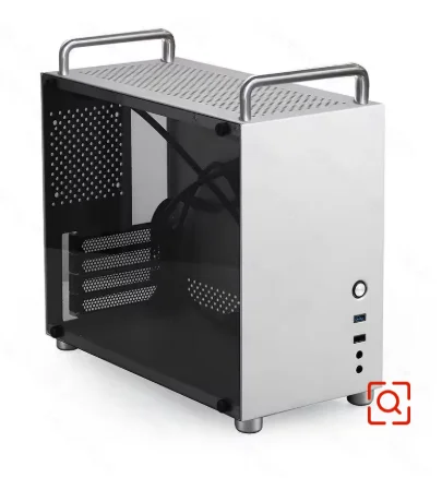 HX100 Handle All Aluminum Game Glass Desktop Computer Chassis Power Supply