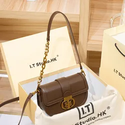 Women's handbag brand genuine leather underarm bag 2024 new spring/summer high-end designer single shoulder crossbody small bag