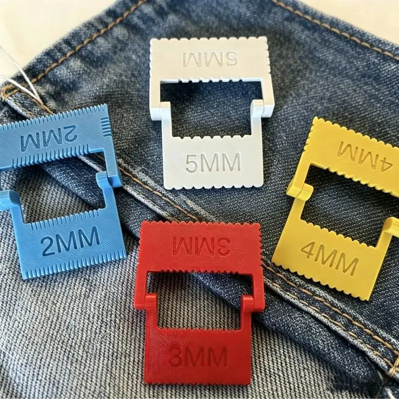 3Pcs Sewing Seam Gauges Set High Precision Plastic Measuring Ruler for DIY Clothing Crafting Amateur Sewing Lovers