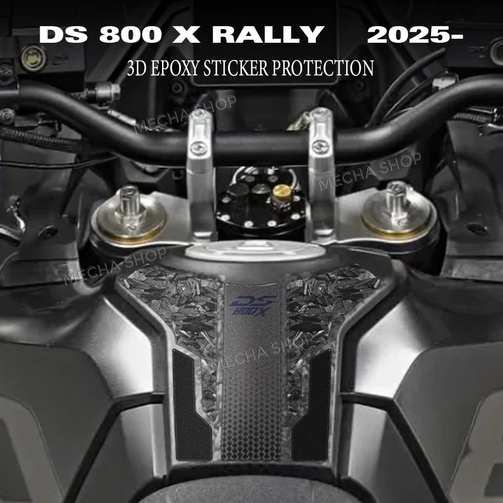 For Voge DS800X Rally Tank Pad Kit Motorcycle Sticker 3D Resin Protective Sticker Accessories Waterproof Sticker