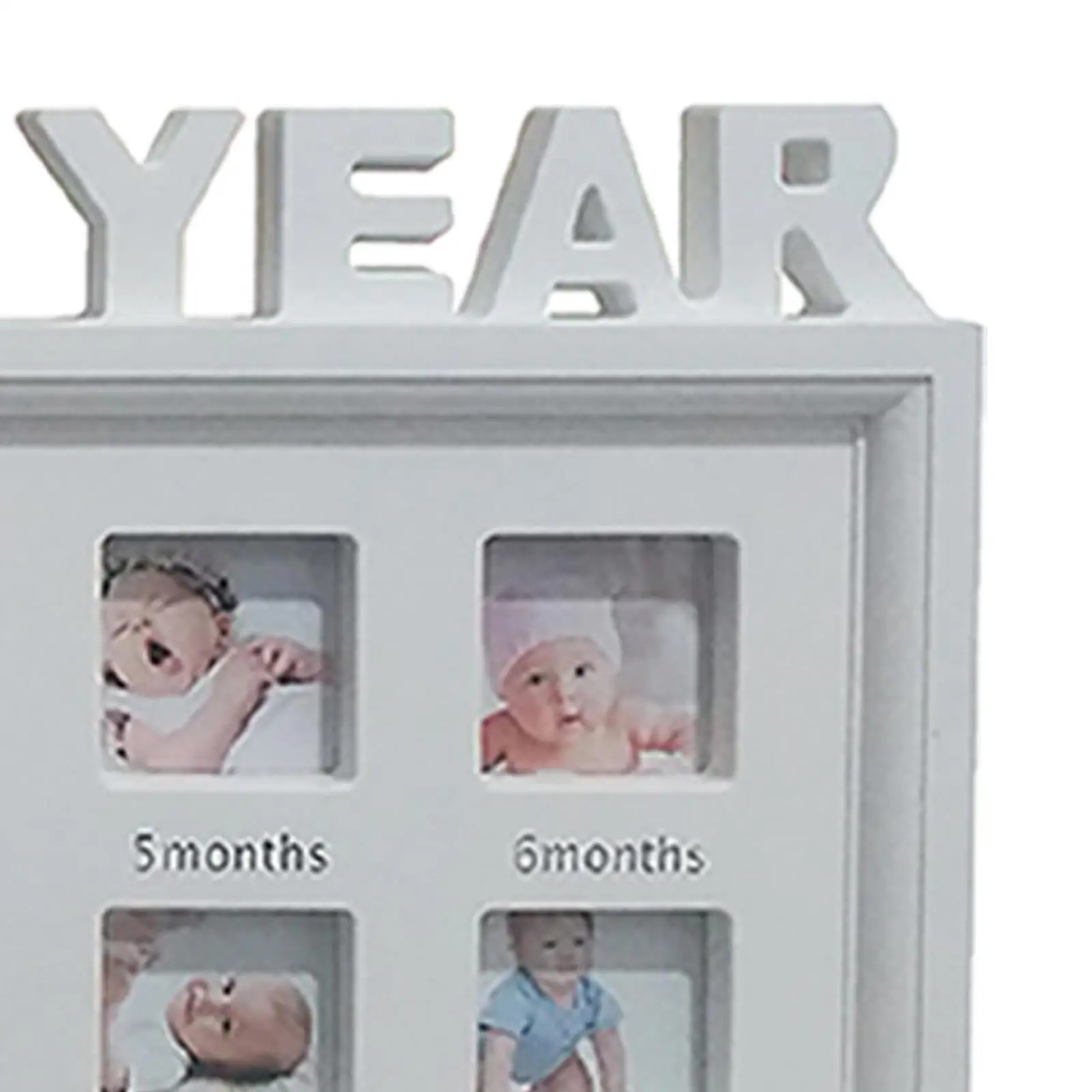 Picture Frame Keepsake Album First Birthday Photo Display PVC Material Tabletop Hanging Suitable Girls Unisex Newborns Room