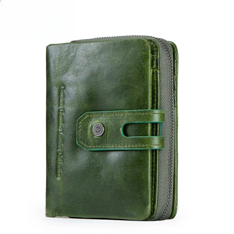 جلد طبيعي المرأة محفظة صغيرة حقائب الإناث للنساء جودة عالية سستة محفظة نسائية للعملات المعدنية محافظ حامل بطاقة الموضة