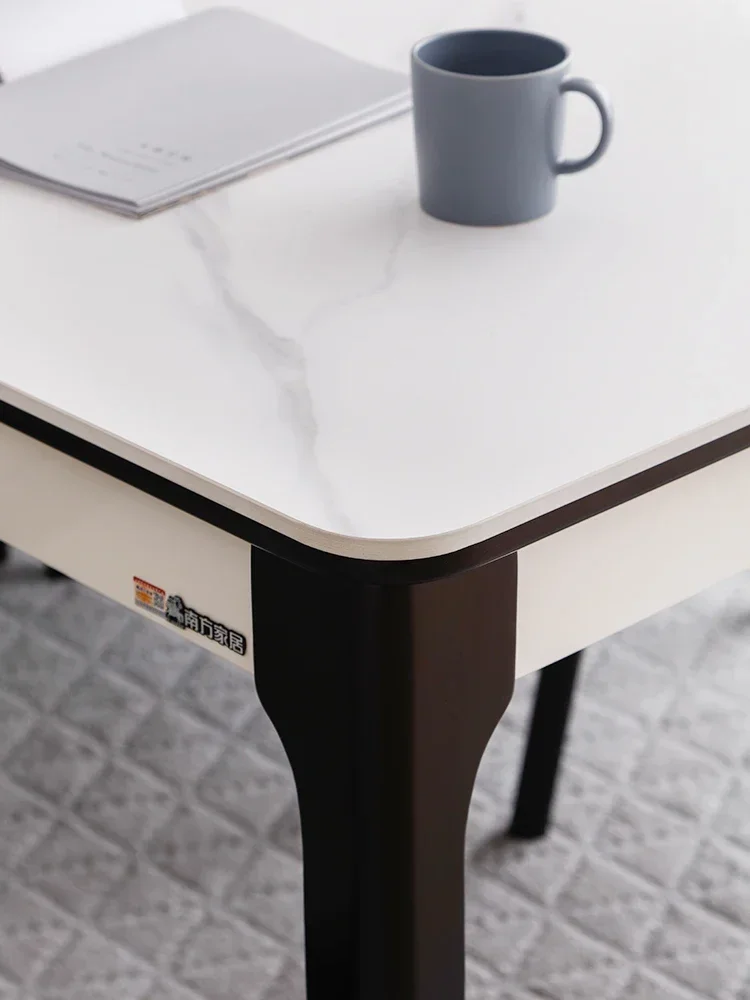 

-Spot Southern Home Furnishing Nordic Solid Wood Dining Table And Chairs Light Luxury Household Small Diningle