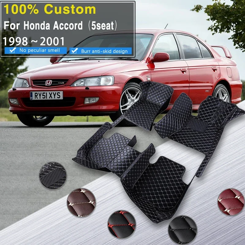 

Quality RHD Car Floor Mats For Honda Accord Ⅵ MK6 1998~2001 Anti-dirt Pads Car Mats Full Set Waterproof Floor Mats Non-slip Car