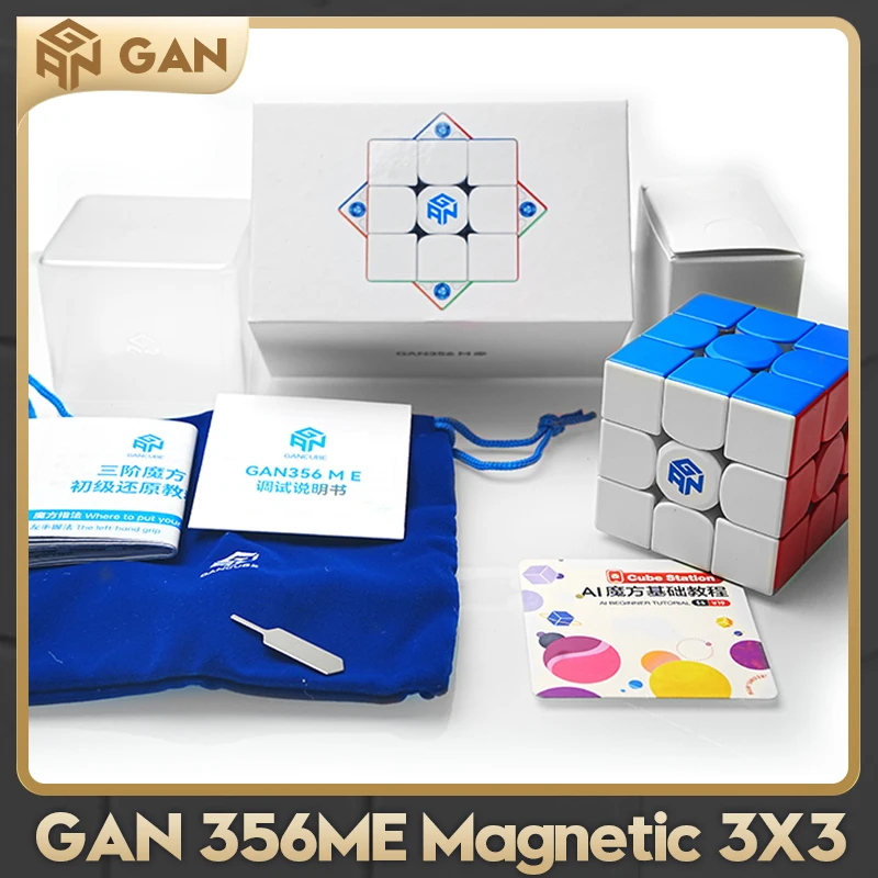

Gan 356ME Magnetic Speed cube Stickerless 356ME speedcube 3x3x3 Professional Magic Cube Gan magnetic Toys