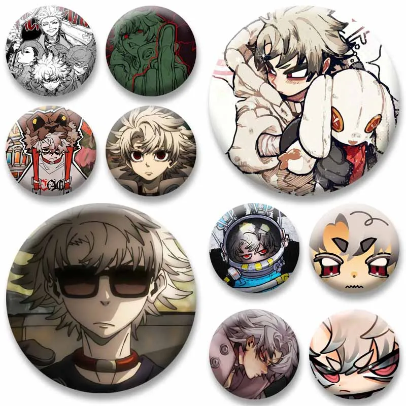 Anime Gachiakuta Rudo Surebrec Brooches Cartoon Figure Button Badge Cosplay Jewelry Pins Accessories Handmade Bag Ornament Gifts