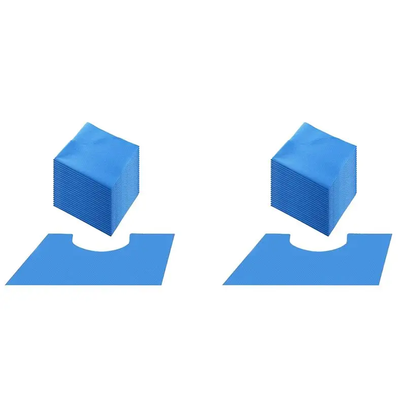 

AA81-40 Pack Disposable Toilet Mats,Absorbent Toilet Floor Protector ,Disposable Toilet Floor Mat ,U Shaped Toilet Mat