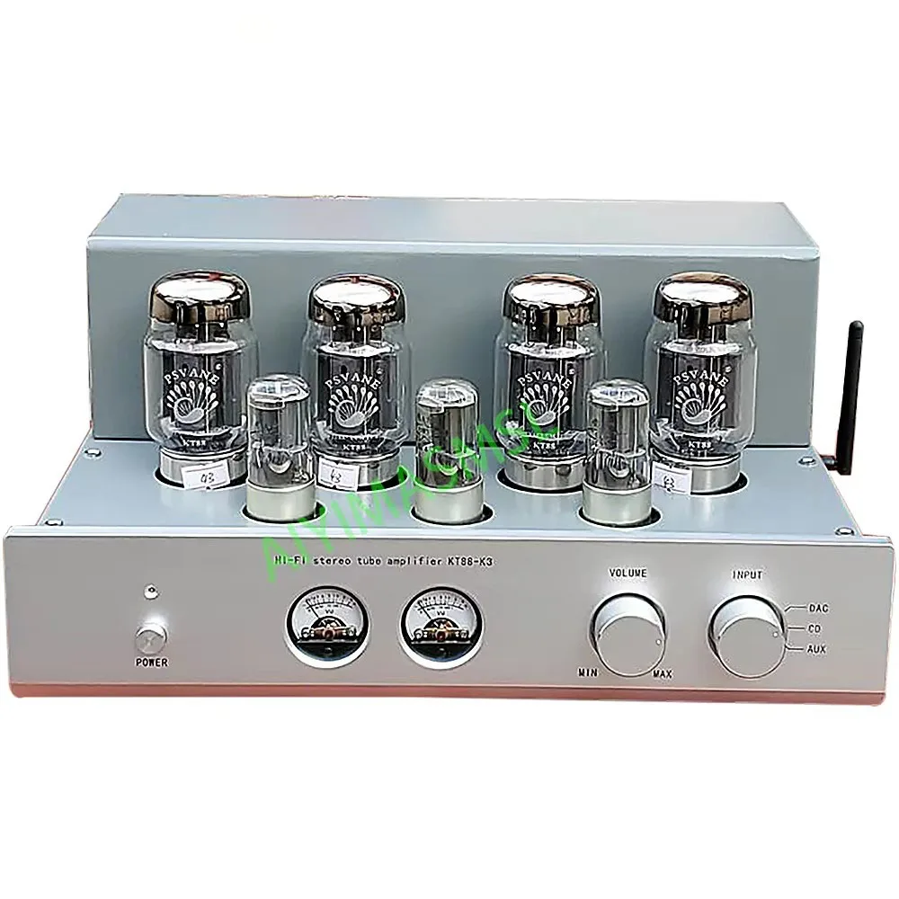 AIYIMA SMSL 6N8P K3 KT88 Vacuum Tube Amplifier 45W 2.0 Class AB Amplifier Pure Handbuilt Weld Bluetooth HIFI Amplifier Audio