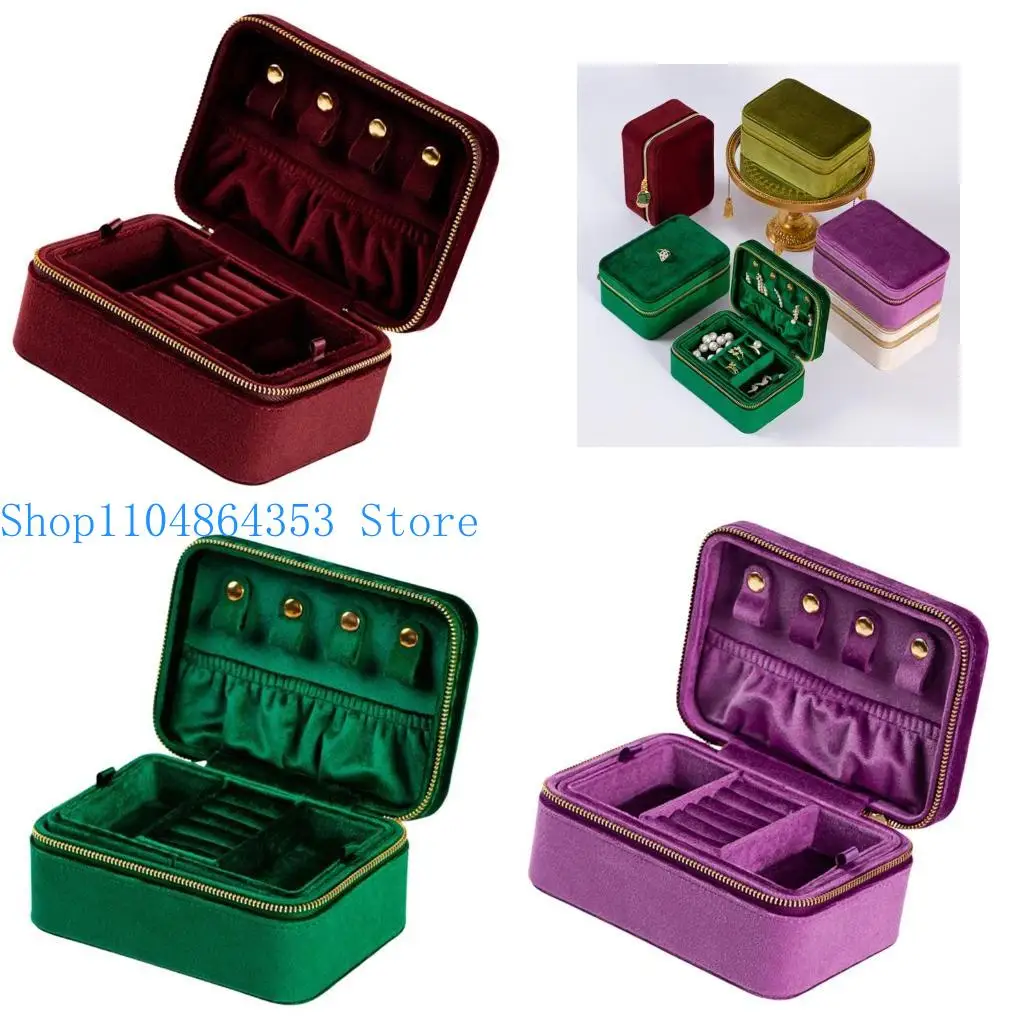 

652F Jewelry Display Case Necklaces Storage Box Elegant Jewelry Box Portable Necklace Holder Suitable for Jewelry Necklace