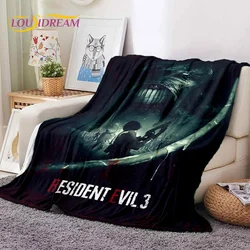 Horror Games R-Resident Evil Soft Flannel Blanket for Beds Bedroom Sofa Picnic,Throw Blanket for Cover Outdoor Leisure Nap Gift