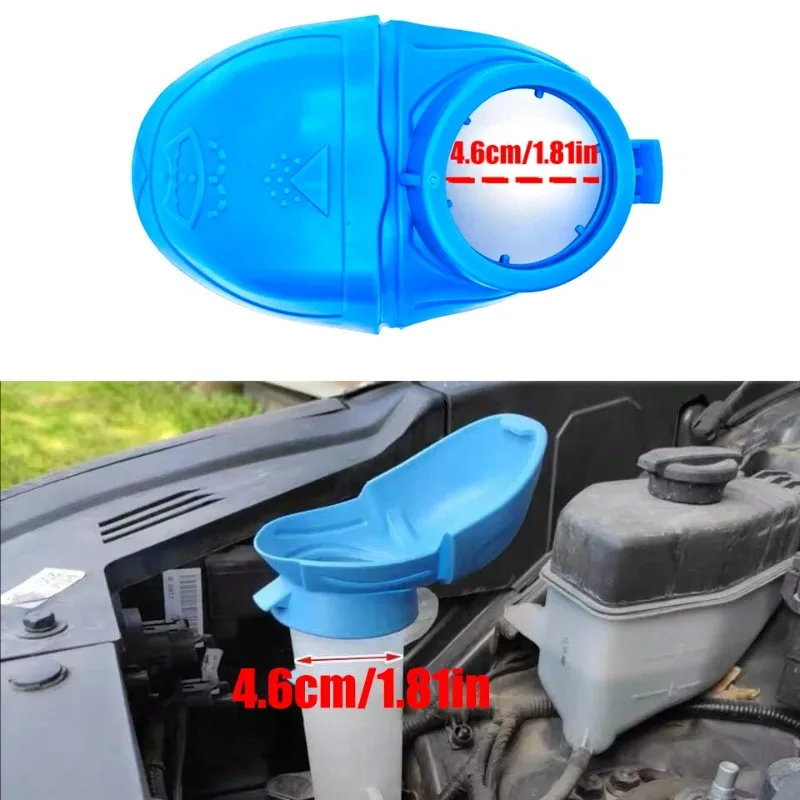 Car Universal Windshiled Wiper Washer Fluid Reservoir Tank Bottle Cover Filler Cap Lid Screen Wash Funnel Replacement 4.6CM-5CM