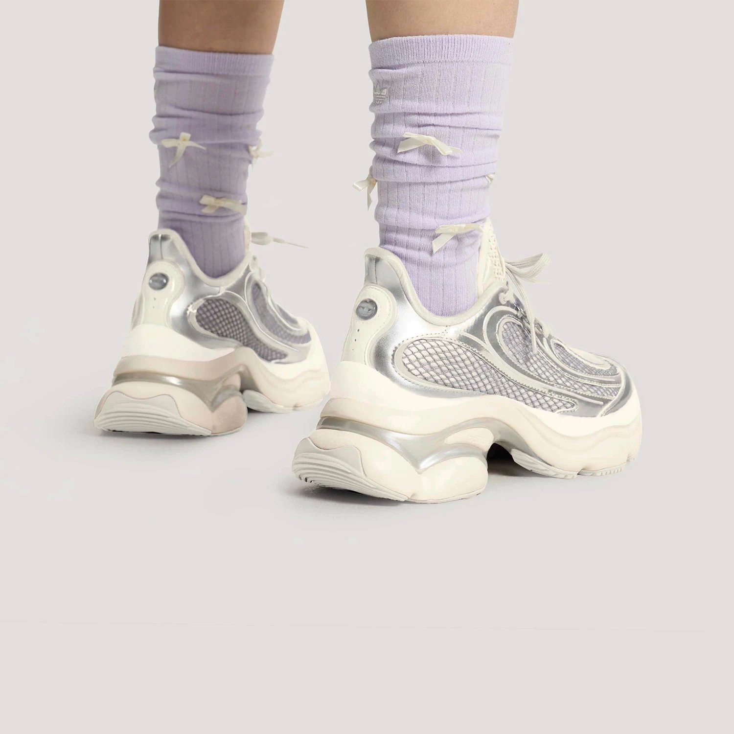 Adidas genuine clover women's floating butterfly shoes, classic thick soled sports shoes KK4675