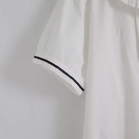 जापानी स्वीट मोरी गर्ल क्यूट सेलर कॉलर जेके स्कूल शर्ट महिलाओं के लिए गर्मियों में छोटी आस्तीन वाली कैज़ुअल लूज़ सिंगल ब्रेस्टेड ब्लाउज़ टॉप 10 best sales नाविक शीर्ष - №9