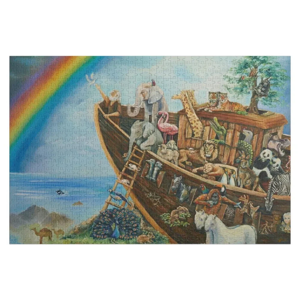 

Noah's Ark Jigsaw Puzzle Christmas Gifts Personalized Wooden Name Puzzle