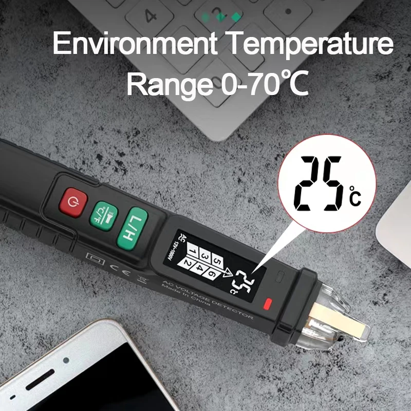 Big Screen Smart Non-Contact Test Pencil Voltage Detector Pen Current Electric Sensor Voltage Indicator Voltage Tester Pen Meter