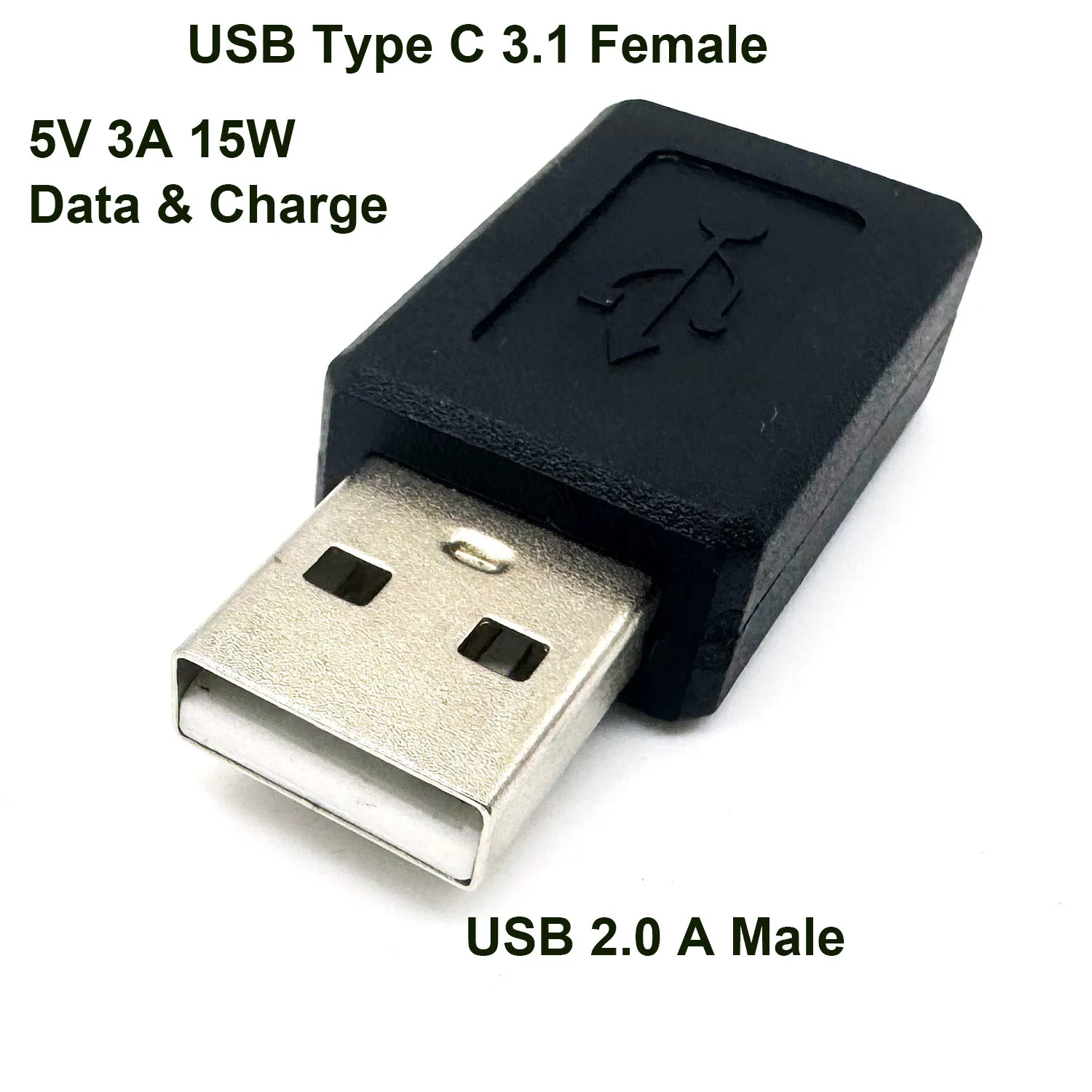 1 قطعة USB 3.1 نوع C أنثى جاك إلى USB 2.0 ذكر التوصيل مزامنة البيانات شاحن الطاقة شحن موصل محول محول