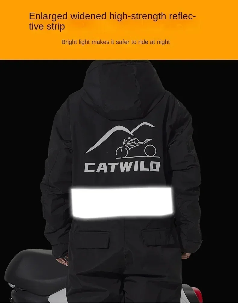 جديد دراجة نارية الملابس واقية من الثلوج الباردة واقية مركبة كهربية سترة واقية الشتاء التزلج الصيد وركوب الملابس الباردة واقية #6