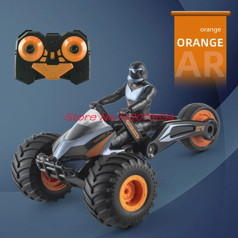 Dual Mode Deformation High Speed Remote Control Motorcycle 30Mins Cool Lighting And Sound Effect 360 ° Rotating RC Tricycle Car