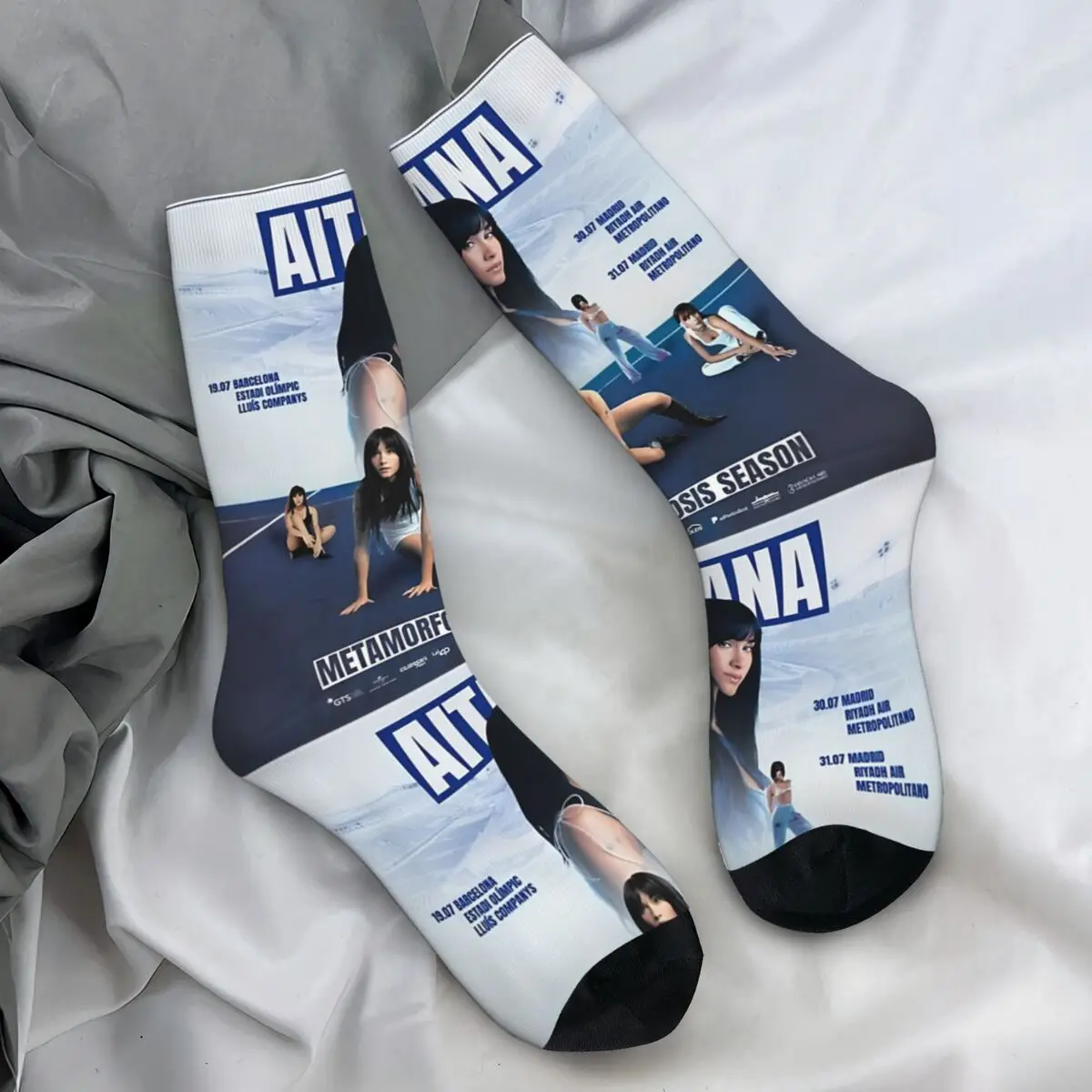 

Aitana World Tour Metamorfosis сезонные носки осенние чулки для женщин и мужчин мягкие дышащие носки для спорта на открытом воздухе противоскользящие носки