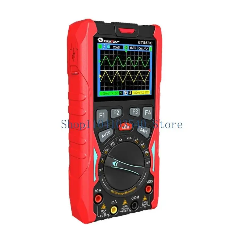 02DC Transportable Oscilloscope Multimeter Indication Producer 70MHz Double Channel 200Msps Data Storage