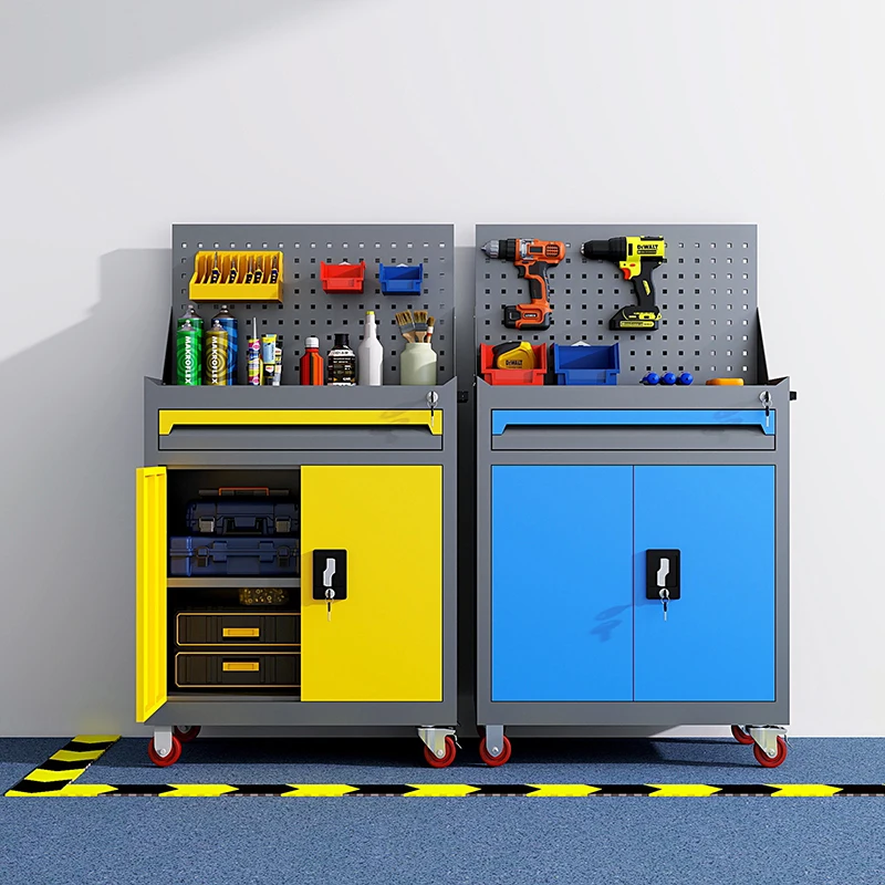 Multifunctional Modular Metal Powder Coated Lockable Wheeled Workshop Tool Cabinet1 Drawers Strong Load Capacity for Garage