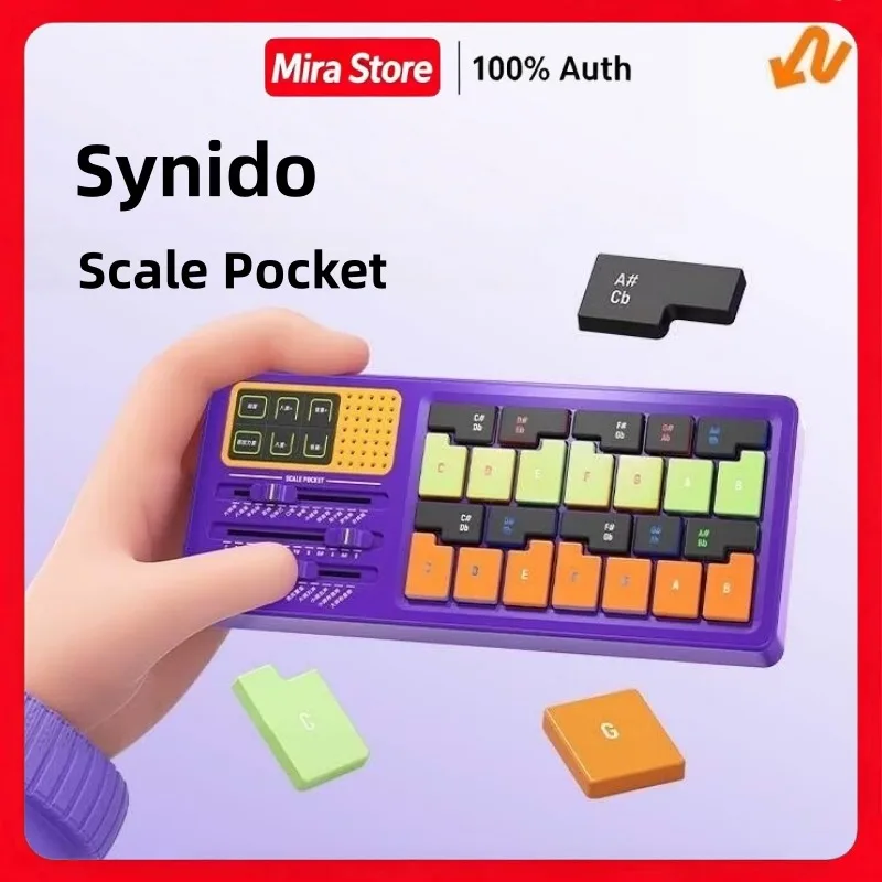 Synido Scale Pocket Music Keyboard Electric Piano Portable Electronic Instrument Learning To Play Sing and Arrange 132 Scales